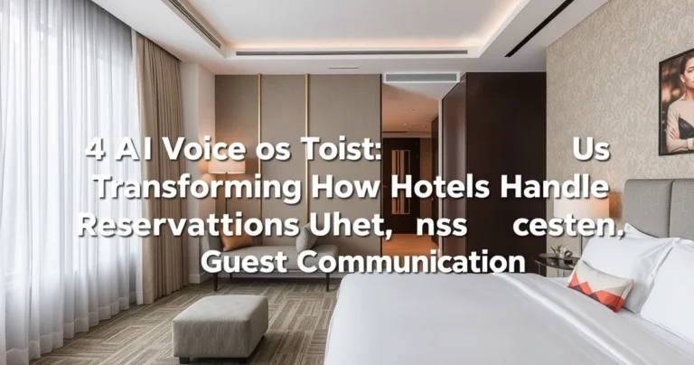 A Closer Look: 4 AI Voice Tools Transforming How Hotels Handle Reservations and Guest Communication |