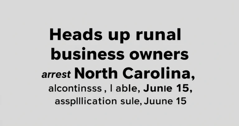 Heads up rural small business owners across North Carolina. This application is due June 15