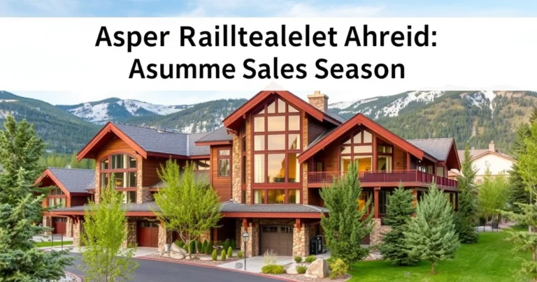 Aspen Real Estate Market Sizzles Ahead of Summer Sales Season