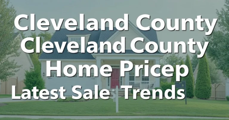 Cleveland County Home Prices Drop: Discover the Latest Sales Trends