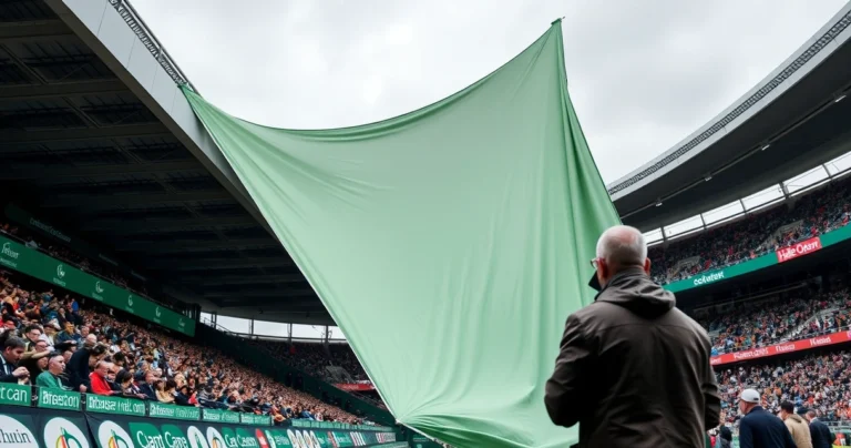 Spectator Injured by Plummeting Advertising Banner at Halle Open