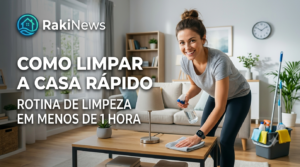 Rotina de limpeza em 1 hora