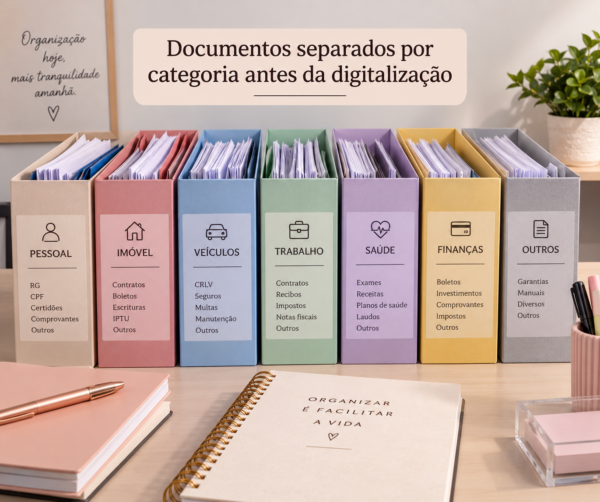 organização de documentos