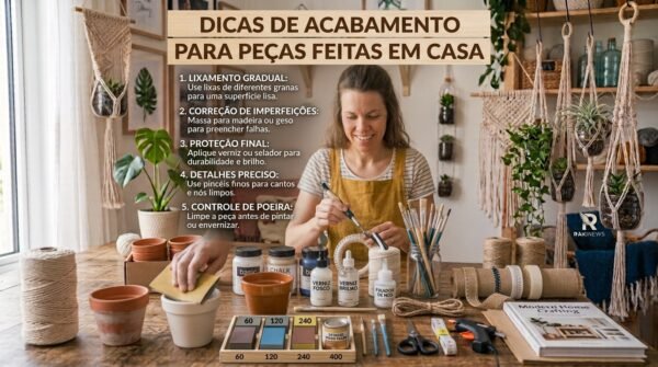 dicas de acabamento, principalmente lixar bem e colar