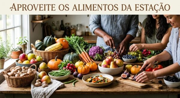 A finalidade de aproveitar os alimentos da estação é otimizar o orçamento doméstico enquanto se garante refeições de maior qualidade e redução dos custos.
