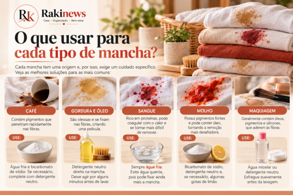 Tipos de Manchas e roupas manchadas