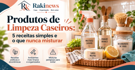 Produtos de limpeza caseiros que funcionam: receitas fáceis e baratas