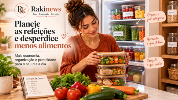 Planejando as refeições pra ecomizar comida e evitar desperdicios