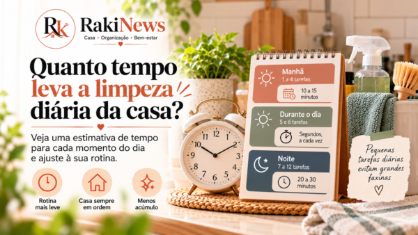 tempo de limpeza