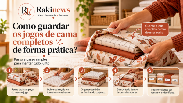 guardando jogos de cama