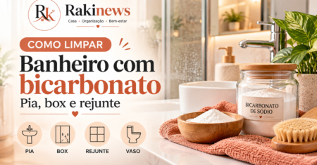 Como limpar banheiro com bicarbonato: pia, box e rejunte