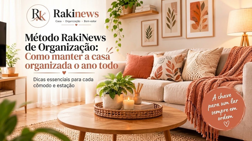 Método RakiNews de Organização: como manter a casa organizada o ano todo