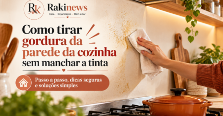 Como tirar gordura da parede da cozinha sem manchar a tinta