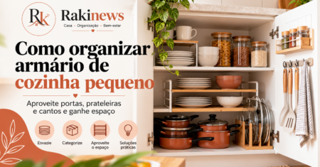 Como organizar armário de cozinha pequeno: aproveite portas, prateleiras e cantos