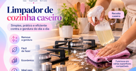 Como fazer limpador de cozinha caseiro: receita simples para gordura e sujeira