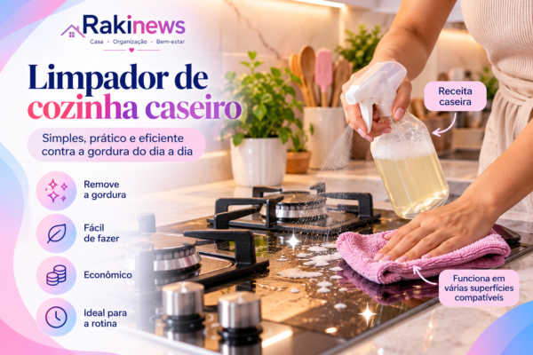 aplicando o limpador no fogão